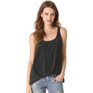 Elizabeth and James - Kim Silk Ruched Top